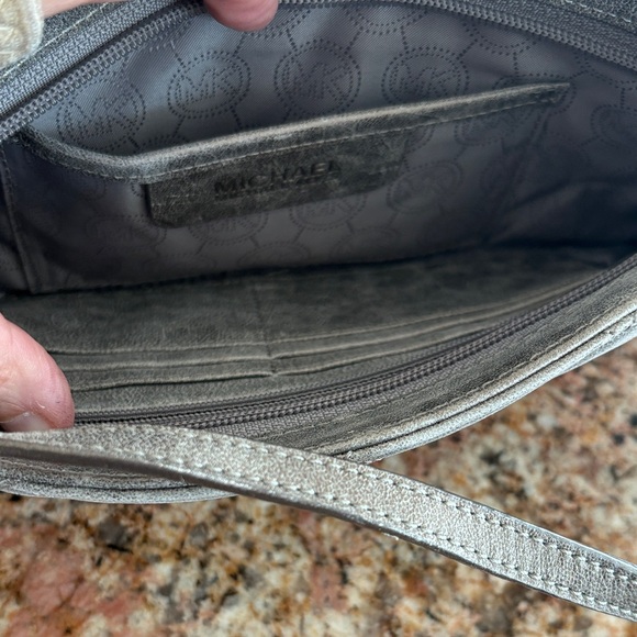 Calvin Klein Silver Quilted Wristlet - Picture 5 of 8